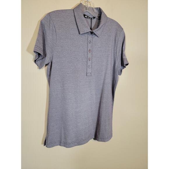 Travis Mathew Polo Shirt Collared Lightweight Short Sleeve Gray Size Medium NWT - Picture 2 of 11